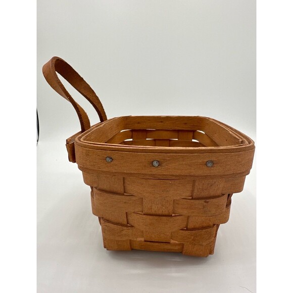 Longaberger 1991 Small Wall Basket – Handwoven Dresden Ohio Signed - Picture 6 of 9